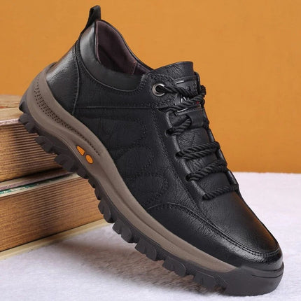 Mens Casual Shoes, Orthopedic Leather Shoes with Arch Support – image 4
