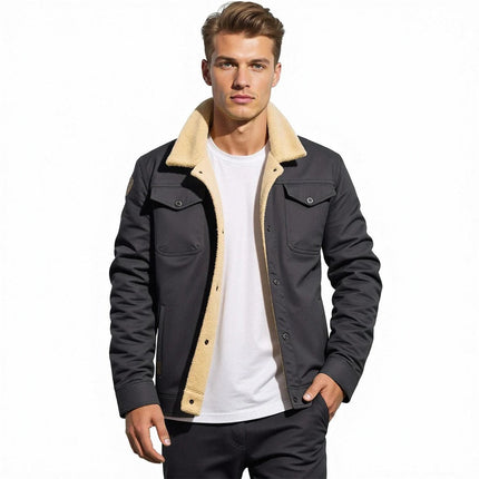 Bomber Jacket for Men, Warm Mens Winter Coat – image 12