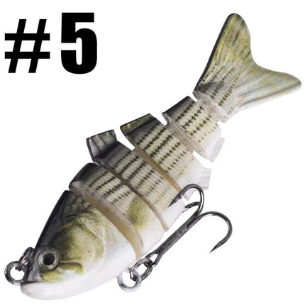 Fishing Lure, 4 Inch Multi Section Hard Swimbait for Pike and Trout – image 15