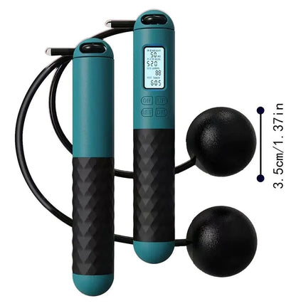 Cordless Jump Rope with Counter, Weighted Workout Jump Rope for Indoor Cardio – image 14
