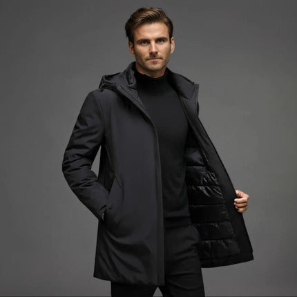 Mens Parka, Waterproof Parka with Warm Lining – image 4
