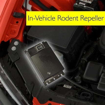Vehicle Mice Repeller, Ultrasonic Rodent Deterrent for Car Engine Bays, 12V Battery Powered Pest Control for Cars, Trucks and Campers