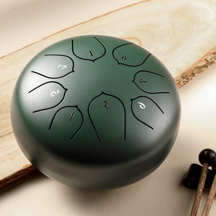 Steel Tongue Drum for Beginners, 6 Inch Handmade Steel Percussion Drum with Mallets and Carrying Bag – image 10