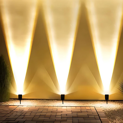 Solar Lights Outdoor, RGB Solar Yard Lights for Lawn and Garden