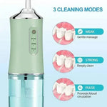 Tuzwa Cordless Water Flosser – Rechargeable Oral Irrigator with 30–110 PSI, 3 Modes, 10.1 Oz Tank & USB-C Charging