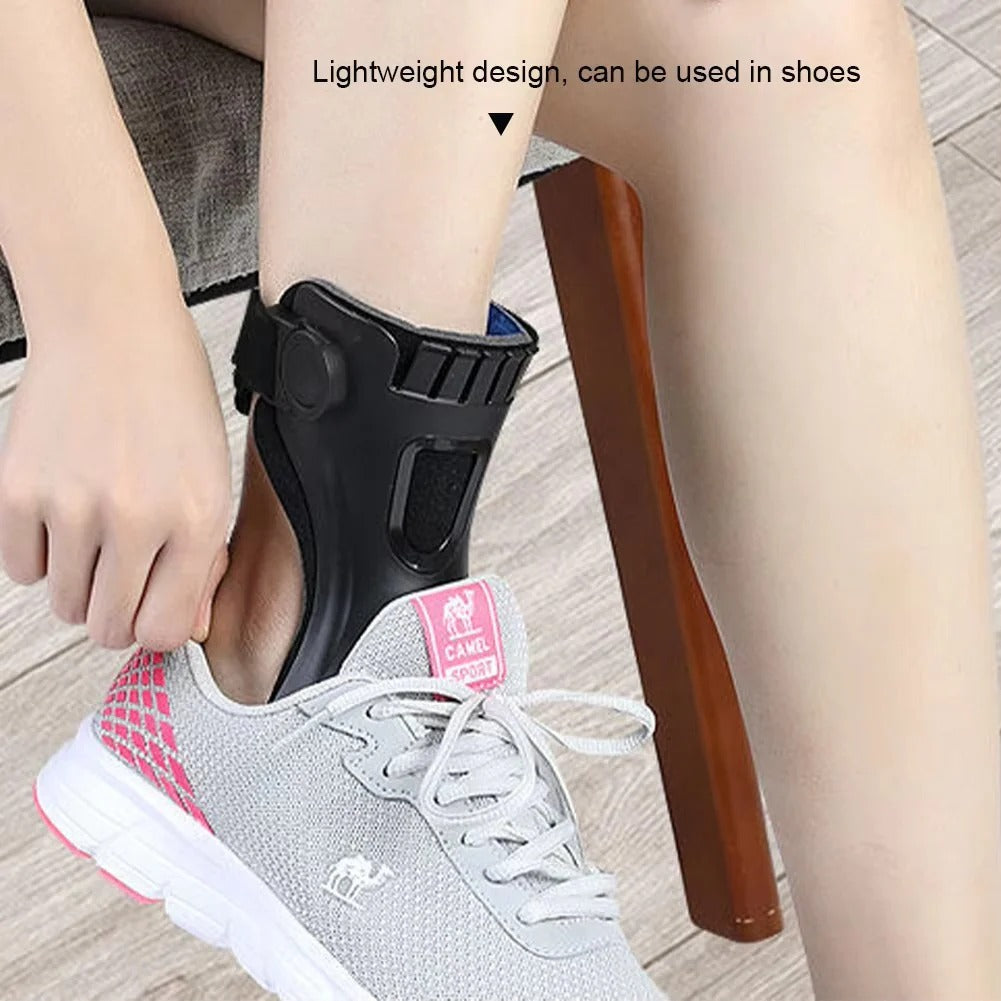 Tuzwa Ankle Support Brace for Foot Drop – Lightweight Adjustable Ankle Stabilizer for Right or Left Foot, Sizes S–XL
