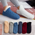 Grip Socks, Thermal Fleece Moisture Wicking Socks, Non Slip Slipper Socks for Home and Hospital