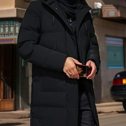 Mens Jacket for Winter, Long Waterproof Winter Jacket with Hood – image 6