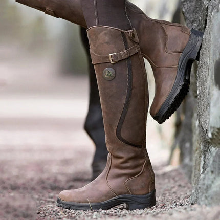 Waterproof Boots for Women, Warm Non-Slip Tall Winter Boots with Removable Insole for Rain and Snow, Sizes 3.5 to 9.5