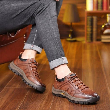 Mens Casual Shoes, Orthopedic Leather Shoes with Arch Support – image 8