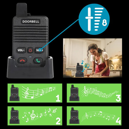 Intercom Doorbell, Waterproof Two Way Intercom with Multiple Ringtones – image 6