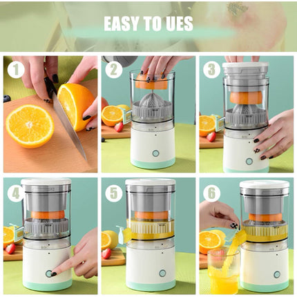 USB Charging Portable Juicer, Rechargeable Personal Blender for Smoothies and Fresh Fruit Juice, Compact Travel Juice Cup for the Gym
