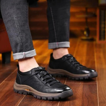 Mens Casual Shoes, Waterproof Mens Walking Shoes for Outdoor and Work – image 9