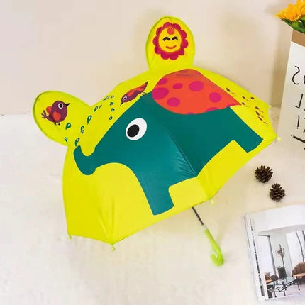 Compact Rain Umbrella with Animal Print for School, Kids Umbrella for Rain – image 26