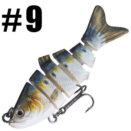 Fishing Lure, 4 Inch Multi Section Hard Swimbait for Pike and Trout – image 19