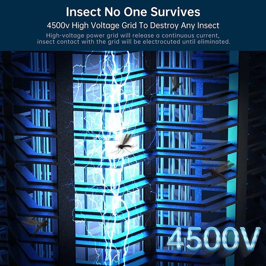 Tuzwa Electric Bug Zapper – 13W UV Flying Insect Killer Light with 3500–3800V Grid, Plug-In Power & Up to 550 Sq Ft Coverage