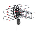 Tuzwa Outdoor TV Antenna – 360° Signal Reception with Dual Frequency, Dual TV Outputs & Weather-Resistant Mounting Design