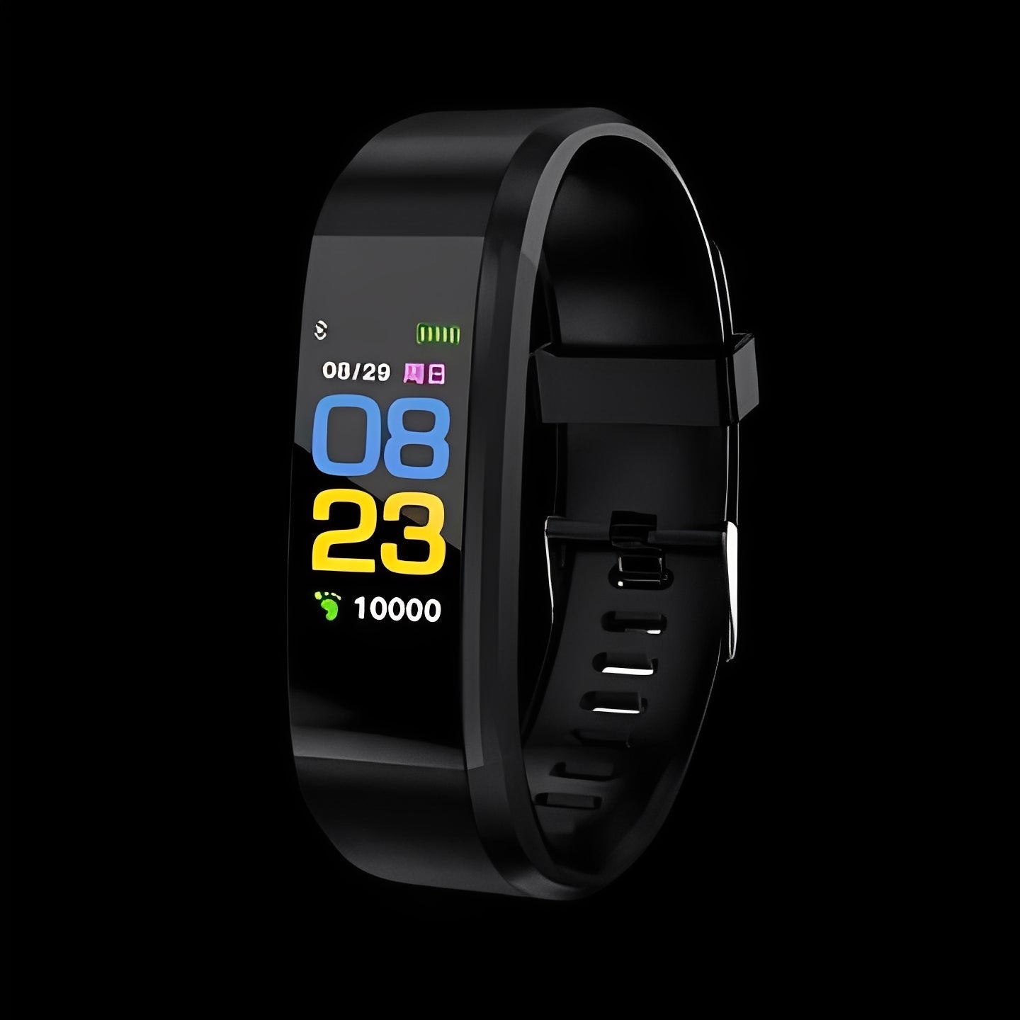 Tuzwa Smartwatch for Seniors – 0.96" LED Fitness Watch with Heart Rate Monitoring, Step Counter, Sleep Tracking, Inactivity Alerts & USB Charging