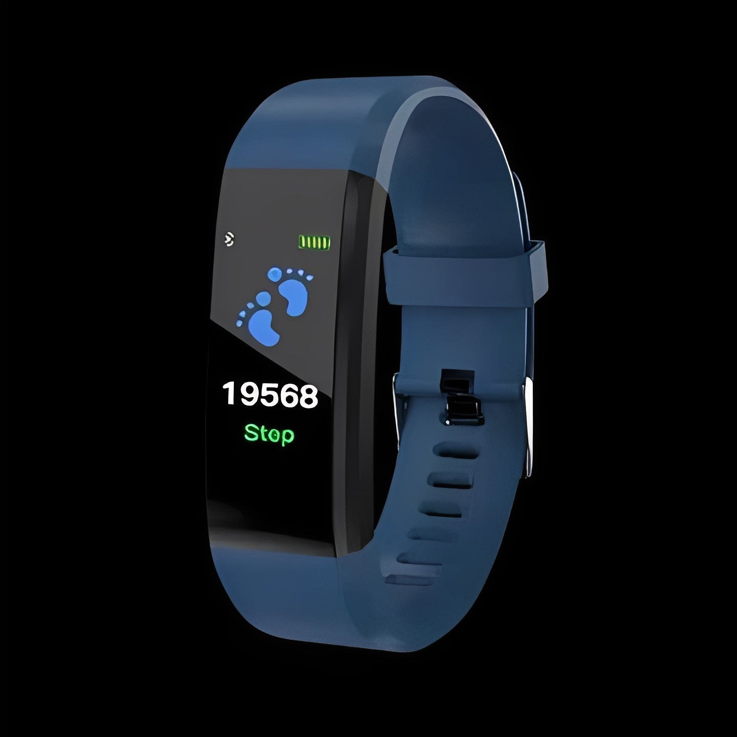 Tuzwa Smartwatch for Seniors – 0.96" LED Fitness Watch with Heart Rate Monitoring, Step Counter, Sleep Tracking, Inactivity Alerts & USB Charging