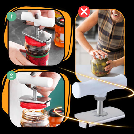 Jar Opener Tool for Limited Hand Strength, Bottle Jar Opener – image 4