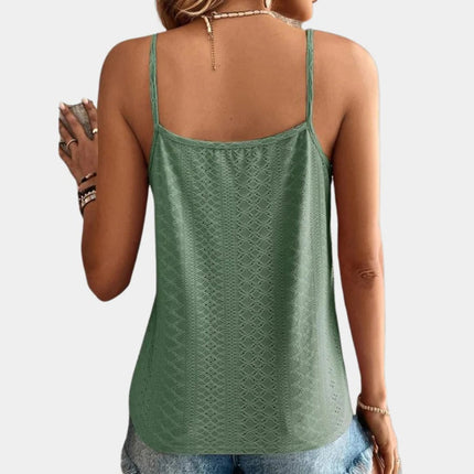 V Neck Tops for Women, Eyelet Embroidery Lace Blouse for Summer – image 6