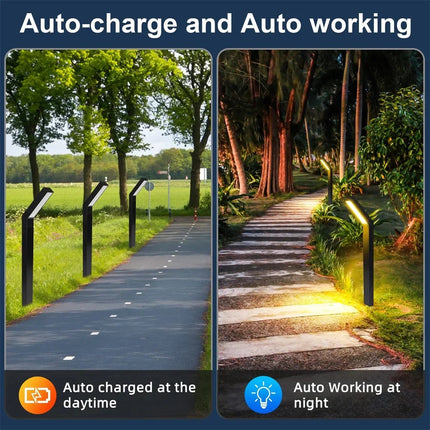 Solar Walkway Lights, Outdoor Pathway Lights with 3 Color Modes – image 6