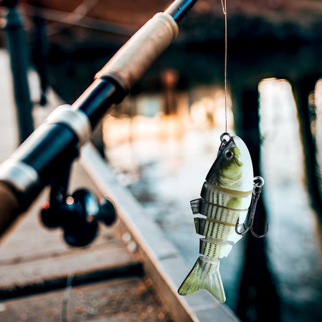 Fishing Lure, Jointed Swimbait and Bass Fishing Bait with Rattle