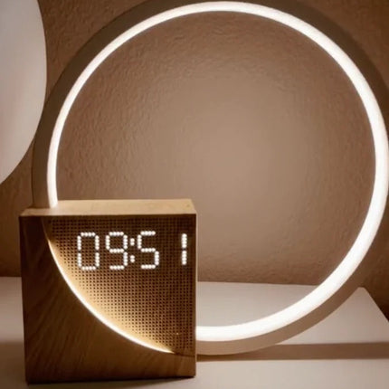 Sunrise Alarm Clock with Phone Charger, Touch Dimmable Bedside Alarm Clock with USB Port