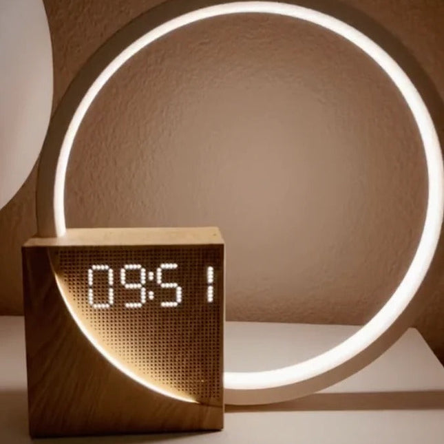 Sunrise Alarm Clock with Phone Charger, Touch Dimmable Bedside Alarm Clock with USB Port