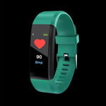 Tuzwa Smartwatch for Seniors – 0.96" LED Fitness Watch with Heart Rate Monitoring, Step Counter, Sleep Tracking, Inactivity Alerts & USB Charging