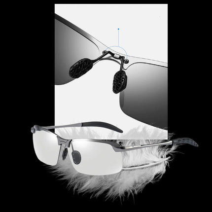 UV400 Mens Sunglasses with Photochromic Lens, Polarized Sunglasses for Men – image 4