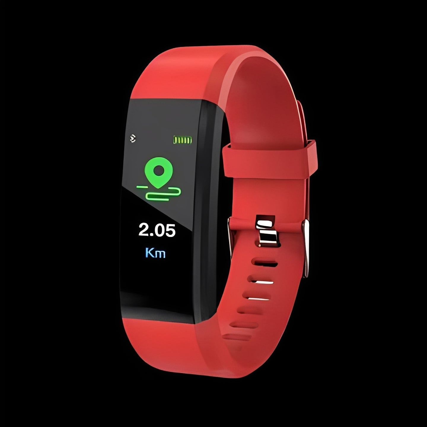 Tuzwa Smartwatch for Seniors – 0.96" LED Fitness Watch with Heart Rate Monitoring, Step Counter, Sleep Tracking, Inactivity Alerts & USB Charging