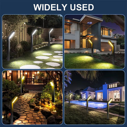 Solar Walkway Lights, Waterproof Solar Path Lights for Garden Driveway