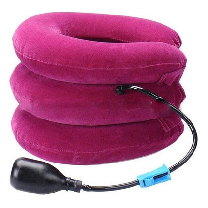 Travel Neck Pillow Inflatable, Adjustable Neck Support Pillow with Hand Pump – image 6