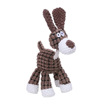 Plush Dog Toy with Squeaker, Durable Dog Toys for Aggressive Chewers, Dog Enrichment Toy