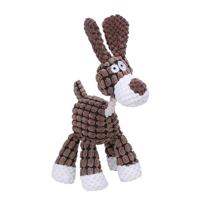 Plush Dog Toy with Squeaker, Durable Dog Toys for Aggressive Chewers, Dog Enrichment Toy