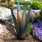 Metal Agave Plant, Decorative Metal Yard Art for Patio and Deck, Rustic Agave Plant Decor for House and Yard