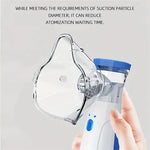 Tuzwa Portable Mesh Nebulizer – USB Rechargeable Nebulizer for Adults & Kids with ≤5μm Fine Mist, Adjustable Output & Auto Shutoff