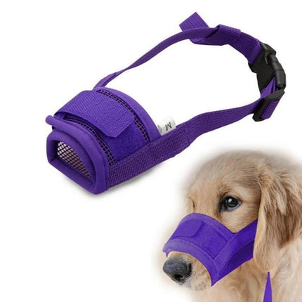 Dog Muzzle for Small Dogs, Soft Mesh Dog Biting Muzzle, Adjustable Dog Mouth Guard for Barking and Biting