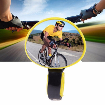 Bike Mirror 360 Degree Rotation for Blind Zones, Bicycle Rearview Mirror Adjustable Belt Clip, Handlebar Bike Mirror