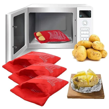 Microwave Potato Bag for Fast Baked Potato, Reusable Potato Bag for Microwave