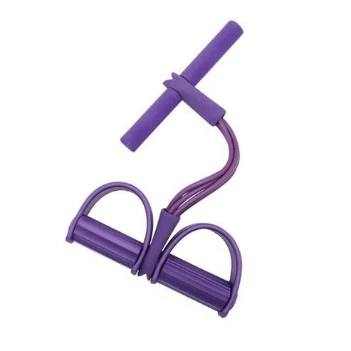 Tuzwa Pedal Resistance Band for Working Out – Multipurpose Exercise Band with Foot Pedals for Sit-Ups, Arms, Legs & Full-Body Home Workouts