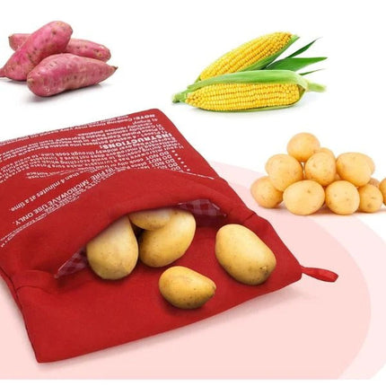 Microwave Potato Bag for Fast Baked Potato, Microwave Tortilla Warmer for Corn