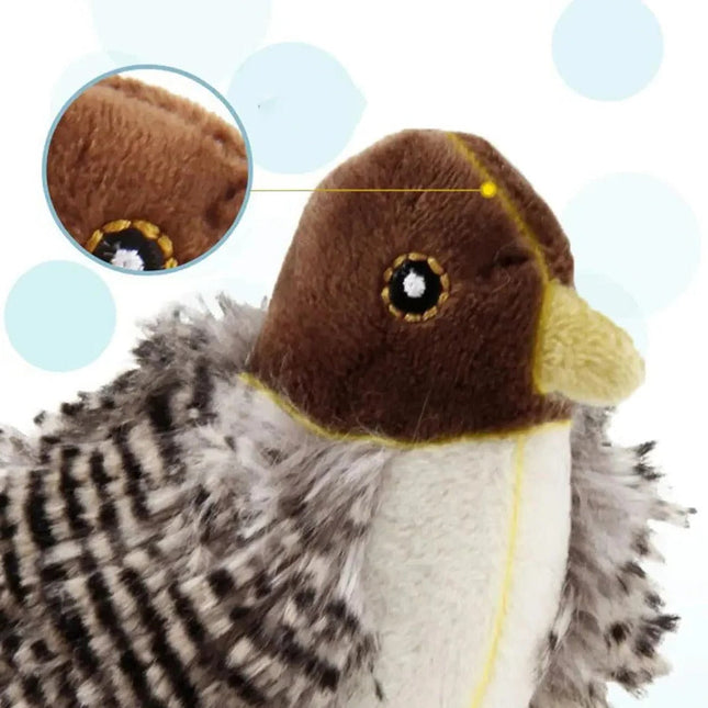 Motion Activated Plush Cat Toy, Flapping Bird Cat Toy with Chirping Sound