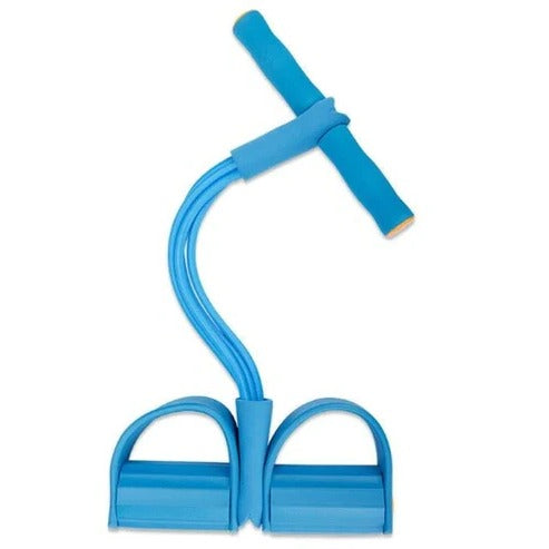Tuzwa Pedal Resistance Band for Working Out – Multipurpose Exercise Band with Foot Pedals for Sit-Ups, Arms, Legs & Full-Body Home Workouts