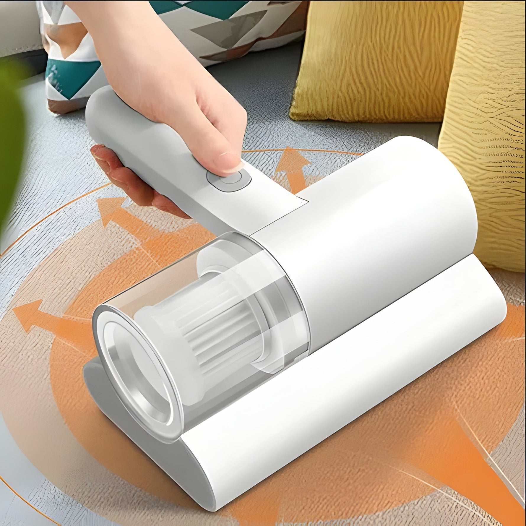 Tuzwa Mattress Vacuum Cleaner – 300W Handheld Bed Vacuum with 12kPa Suction, High-Frequency Vibration, Multi-Stage Filtration & 6.7 oz Stainless Dust Chamber