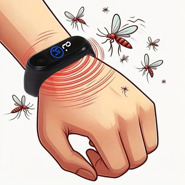 Mosquito Repellent Bracelet, Ultrasonic Insect Repeller Wristband, Chemical Free Portable Mosquito Repellent
