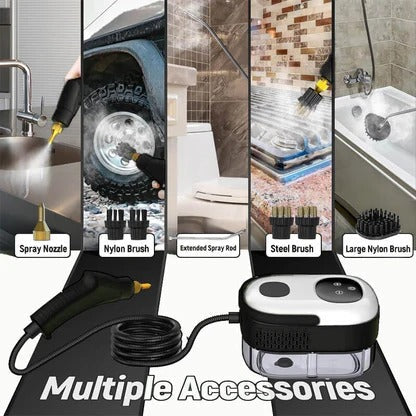 Handheld Steam Cleaner, Portable Steam Cleaner with 5 Brush Heads – image 9