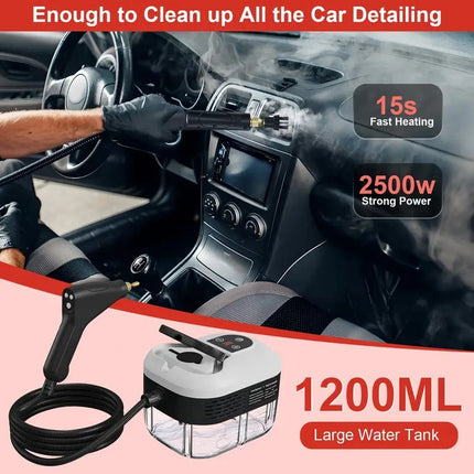 Handheld Steam Cleaner, Portable Steam Cleaner with 5 Brush Heads – image 9