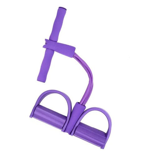 Tuzwa Pedal Resistance Band for Working Out – Multipurpose Exercise Band with Foot Pedals for Sit-Ups, Arms, Legs & Full-Body Home Workouts